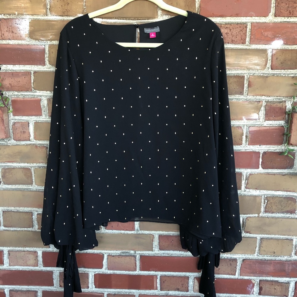 Black and Gold Blouse